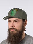 Бейсболка MITCHELL NESS арт. HHSSINTL1243-BCEOLIV Boston Celtics NBA (оливковый)